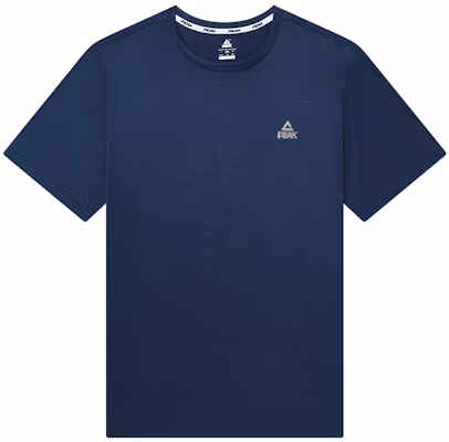 Peak 24H Ice Jelly Tee Breathable Casual Sports Shirt for Men in Blue Mélange. DF642061 Dark Blue Floral Yarn Buy Peak 24H Ice Jelly Tee Breathable Casual Sports Shirt for Men in Blue Mélange. DF642061 Dark Blue Floral Yarn