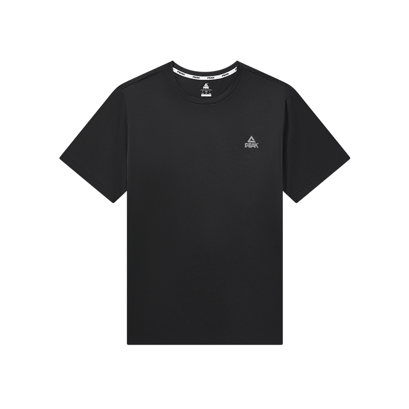Peak 24H Ice Nest Jelly Tee Summer Breathable Sports Shirt Men Black Gray Floral DF642061 Black Flower Gray