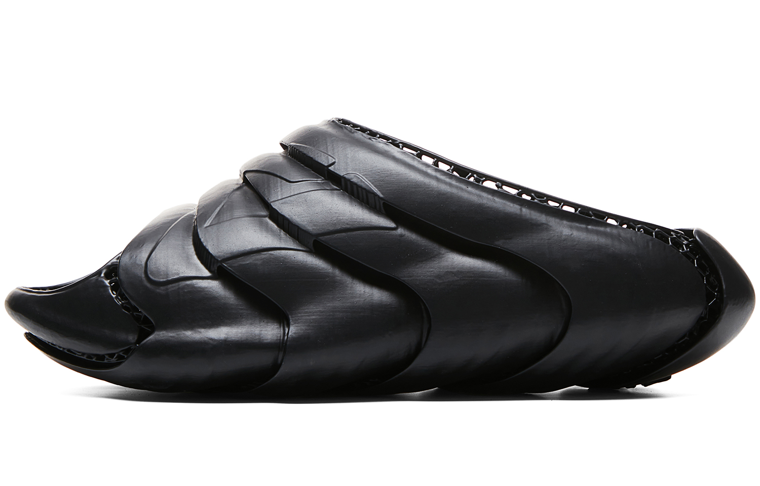 Peak 3D Printed Casual Shoes Kun Tech Outdoor Soft Bounce Slides Black Men E233923L Black