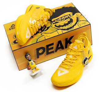 匹克 维金斯AW2 -笑臉配色禮盒 彈射推進 靈活緩震回彈耐磨 防滑透氣 低幫 籃球鞋 男款 亮黃色 公仔版本 Order 匹克 维金斯AW2 -笑臉配色禮盒 彈射推進 靈活緩震回彈耐磨 防滑透氣 低幫 籃球鞋 男款 亮黃色 公仔版本