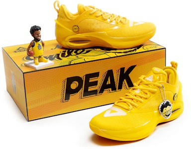 匹克 维金斯AW2 -笑臉配色禮盒 彈射推進 靈活緩震回彈耐磨 防滑透氣 低幫 籃球鞋 男款 亮黃色 公仔版本 Lookbook 匹克 维金斯AW2 -笑臉配色禮盒 彈射推進 靈活緩震回彈耐磨 防滑透氣 低幫 籃球鞋 男款 亮黃色 公仔版本