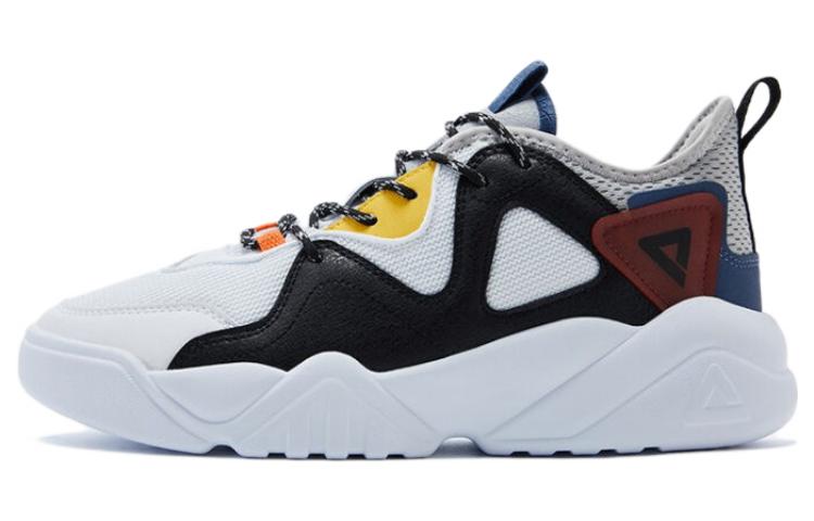 Peak Basketball Casual Low-Top Sneakers White - Comfort & Slip-Resistant. DB230071 Large White Black