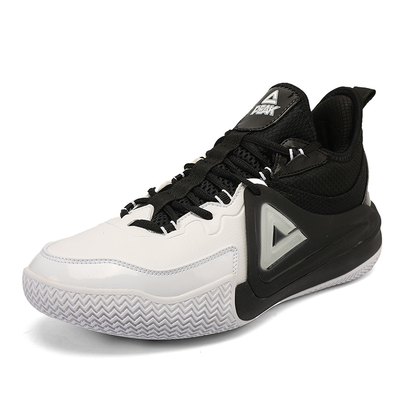 Order 匹克 锋刃 Pro 回彈 耐磨減震 低筒 實戰籃球鞋 男款 白黑