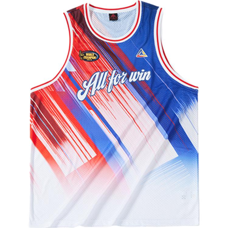 Peak FIBA Basketball World Cup Loose Breathable Training Jersey - White F7233041-PLAINWHITE