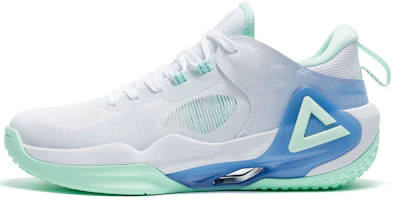 Peak Flash 2.0 Low Basketball Shoes Aurora White Blue Anti-Slip Cushioning. DA320011 Light Pale Blue Peak Flash 2.0 Low Basketball Shoes Aurora White Blue Anti-Slip Cushioning. DA320011 Light Pale Blue
