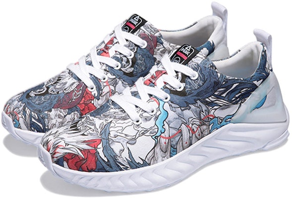 Peak IDX x Taichi Low Canvas 'White Blue Red' 'Graffiti' E0400502 Lookbook Peak IDX x Taichi Low Canvas 'White Blue Red' 'Graffiti' E0400502