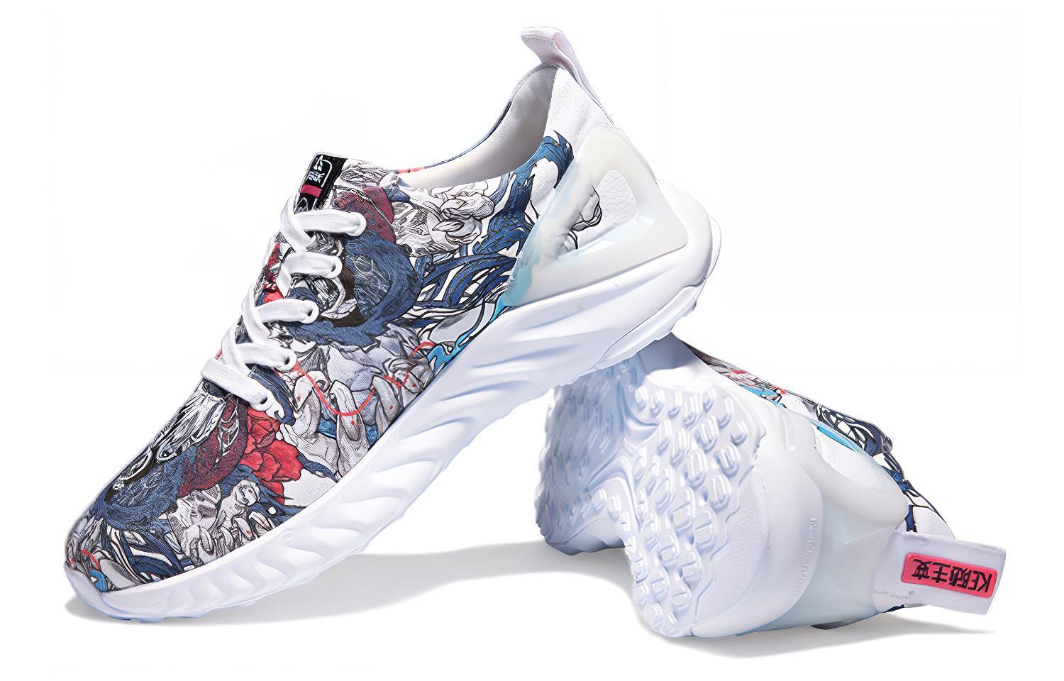 Shop Peak IDX x Taichi Low Canvas ''Bianco Blu Rosso'' ''Graffiti'' E0400502