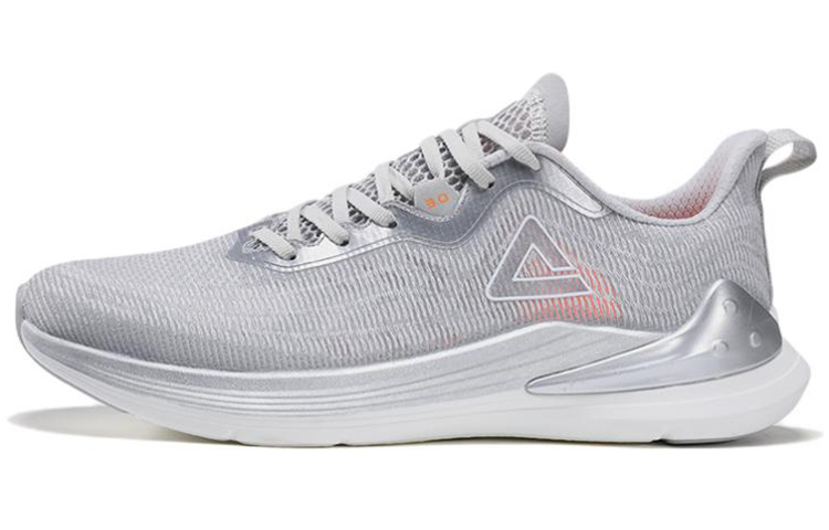 Peak Lightweight 003 Running Shoes Grey White - Cushioned & Durable. E222047H ashtray.