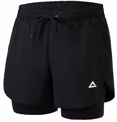 Peak Lightweight Breathable Quick-Dry 2-in-1 Shorts Black - Summer Gym Wear PKYSZ4030BLACK Buy Peak Lightweight Breathable Quick-Dry 2-in-1 Shorts Black - Summer Gym Wear PKYSZ4030BLACK