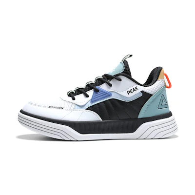 Peak Mid-Top Basketball Sneakers 'Black White'