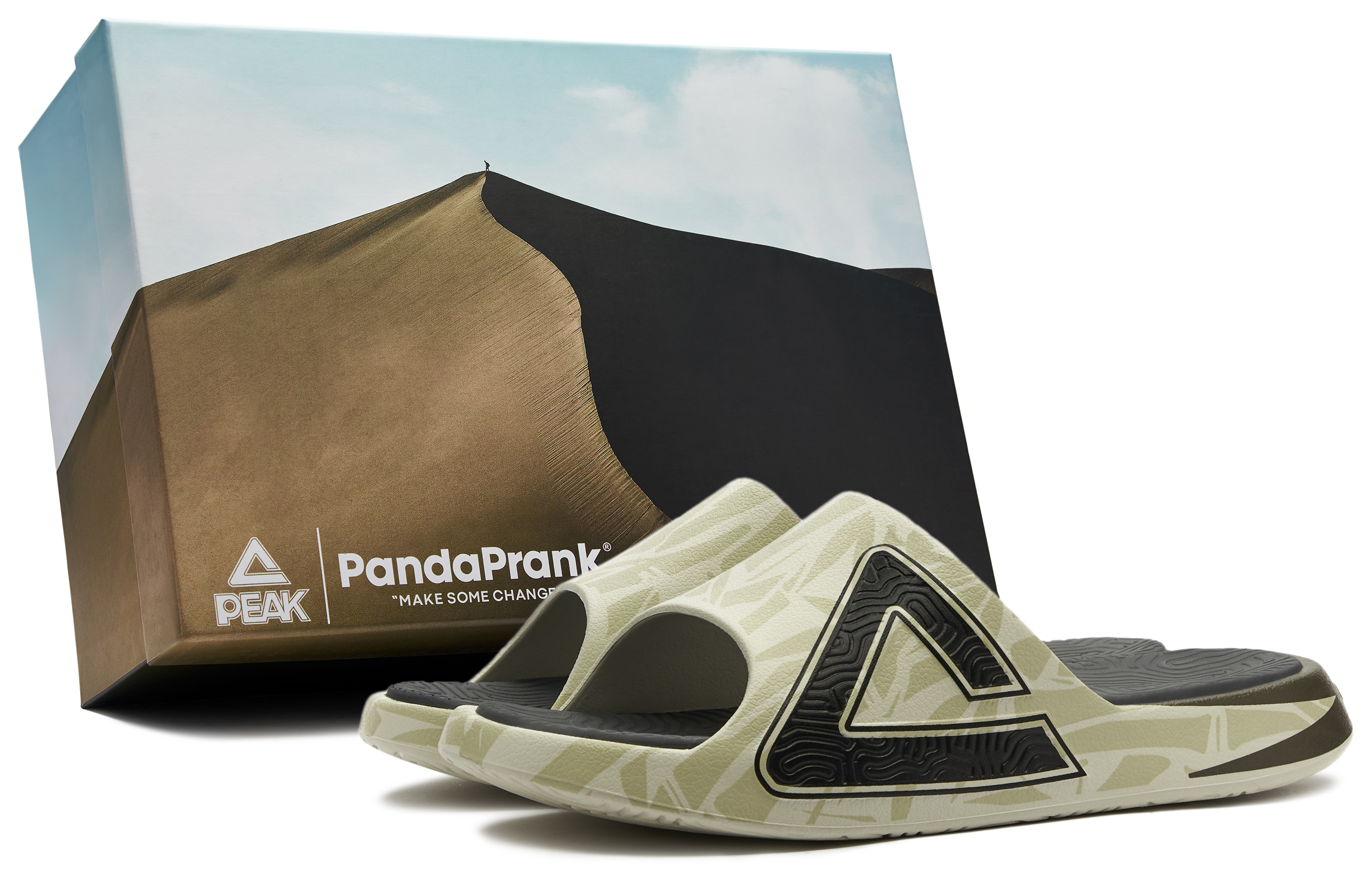 Peak Panda Mischief Taiji Sand Khaki Slip-On 'Desert Walker'