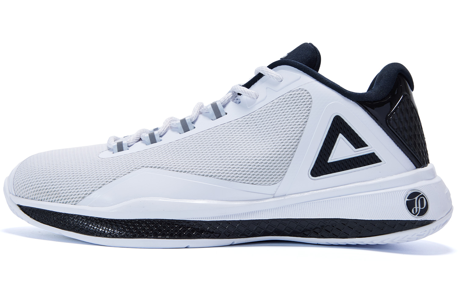Peak Parker 4th Gen TP4 Pro Basketball Shoes Black/White Performance Sneakers ET22323A Black and White