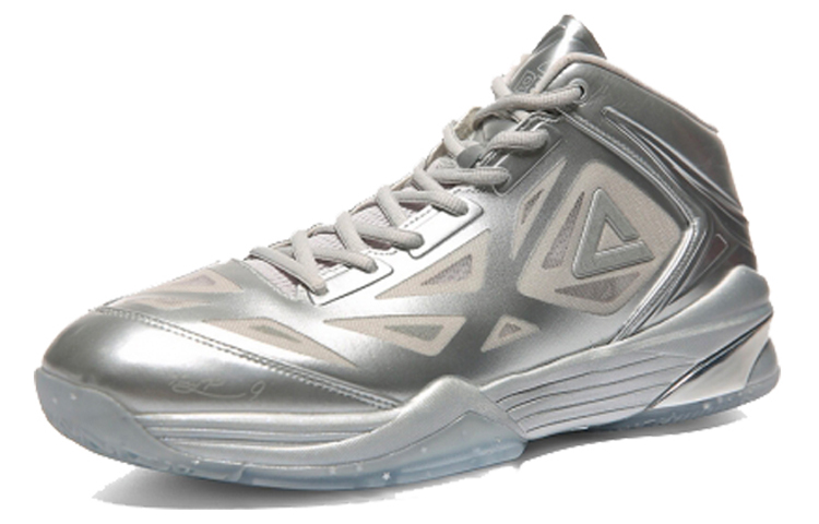 Sizing 匹克 帕克七代 高筒 實戰籃球鞋 男款 銀色 退役版 閃電禮盒套裝