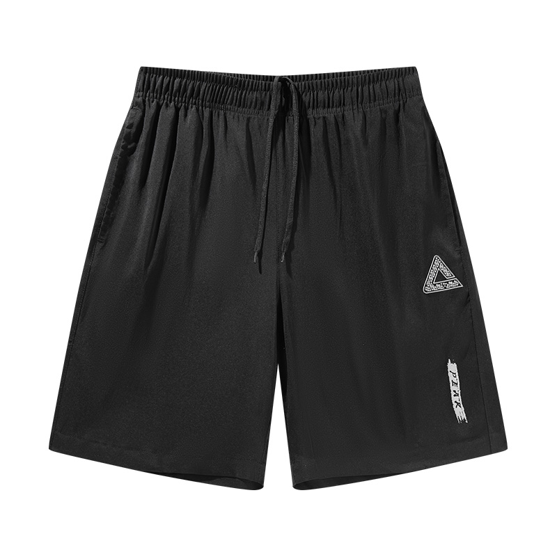 Peak Quick-Dry Breathable Training Shorts Black Unisex 5" Casual Running Swimwear YS0030221