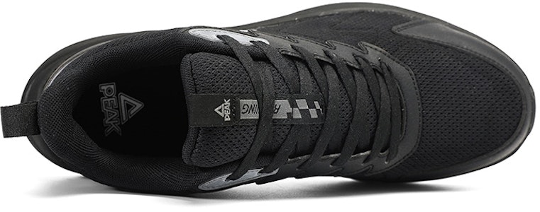 匹克 防滑耐磨透氣輕便 低幫 跑步鞋 男款 黑白 4