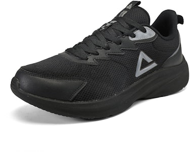 匹克 防滑耐磨透氣輕便 低幫 跑步鞋 男款 黑白 1