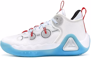 PEAK Starry Sky Mid-Top Basketball Shoes White/Blue - Lightweight & Durable. DA310311 White Blue PEAK Starry Sky Mid-Top Basketball Shoes White/Blue - Lightweight & Durable. DA310311 White Blue