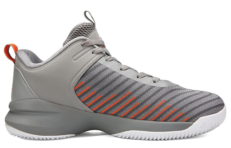 Order 匹克 舒適緩震 防滑 低筒 實戰籃球鞋 男款 銀灰