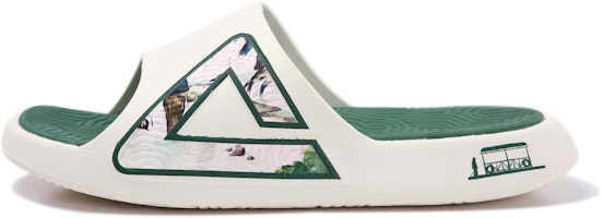 Peak Tai Chi 2.0 Sandals White/Green Casual Beach Slides DL430457 Canvas White/Dark Green Peak Tai Chi 2.0 Sandals White/Green Casual Beach Slides DL430457 Canvas White/Dark Green