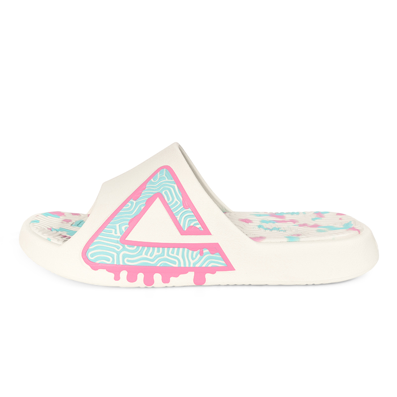 Peak TAICHI 1.0 Ice Cream Strawberry Slides White/Blue Casual Shoes. DD530357 Canvas White Blue