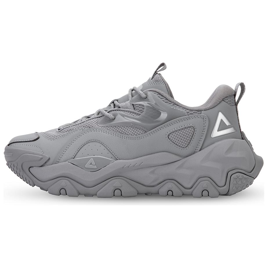 PEAK Taichi 2.0 Silver Grey Low-Top Casual Shoes Outdoor Non-Slip Cushioning ET43771G Silver Gray