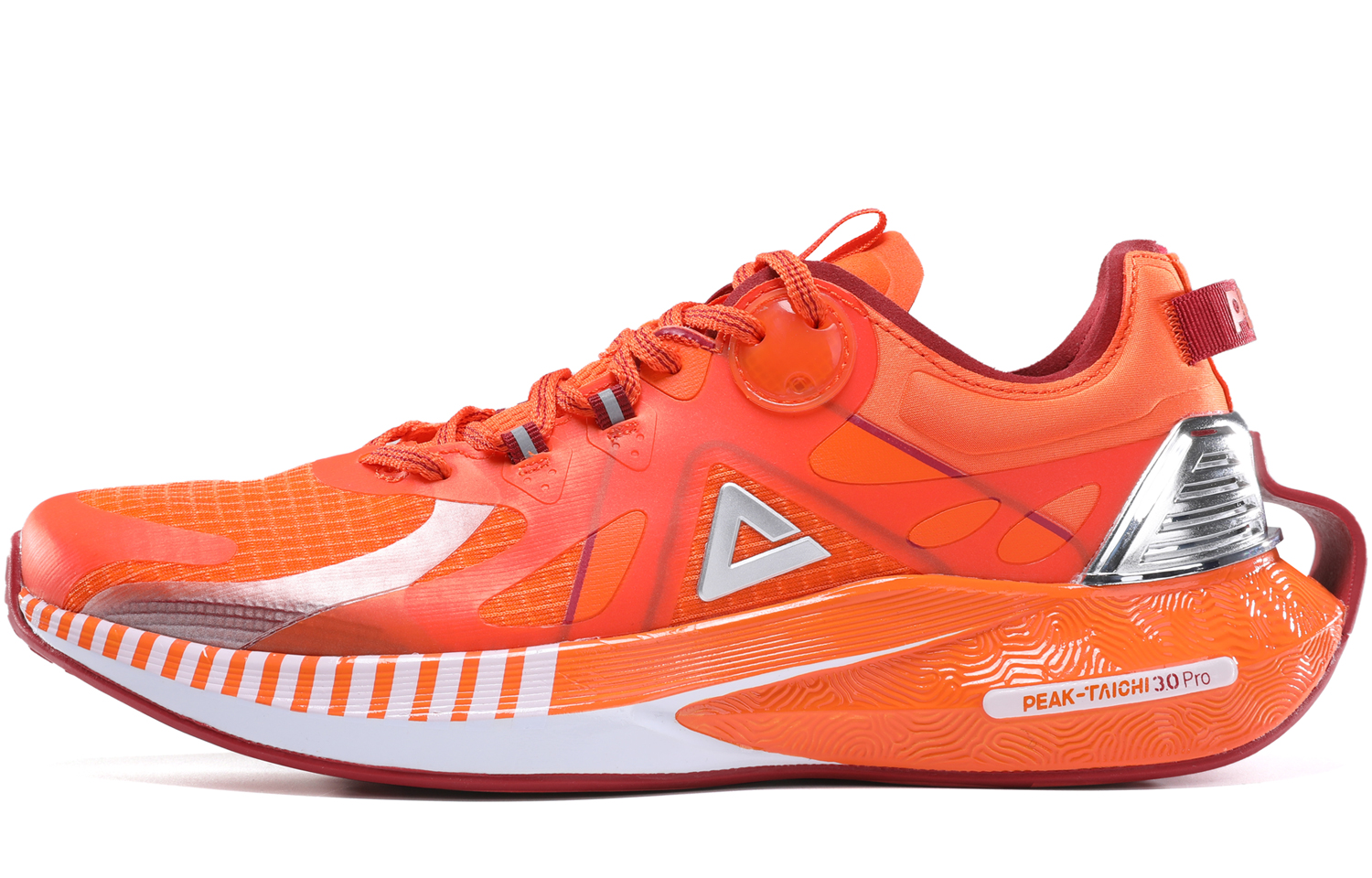 Peak Taichi 3.0 Pro Orange Low-Top Breathable Running Shoes for Men. E11727H Orange Color