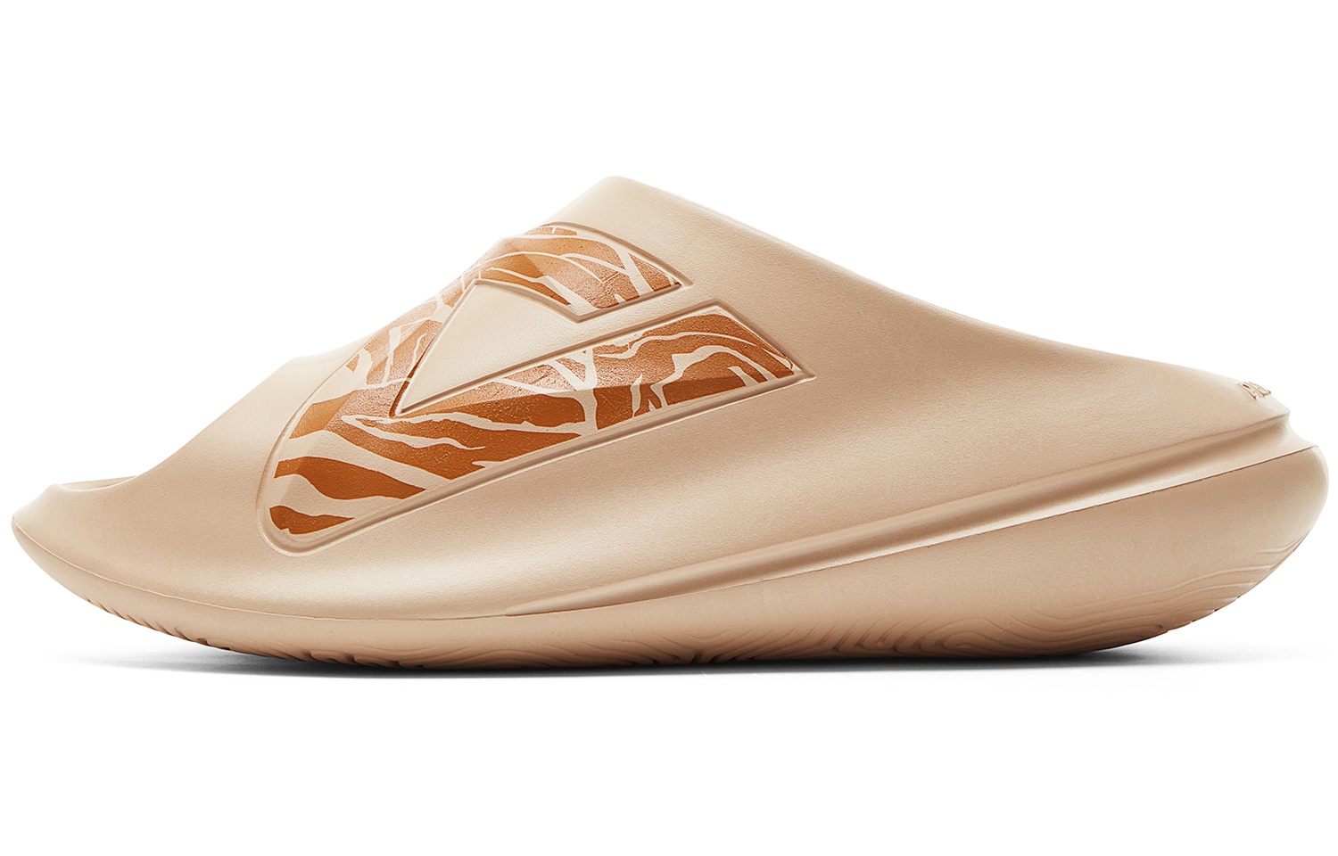 PEAK Taichi Fat Slide Xuanwu Yellow Sand Foam Cushioning Sports Slides DL410381 Muddy Sand Yellow