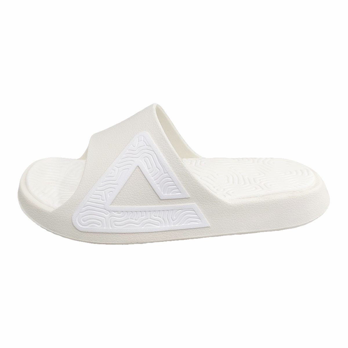 Peak Taichi Slide Sandals White - Casual Soft Comfort Sports Slides ET42058L Canvas White