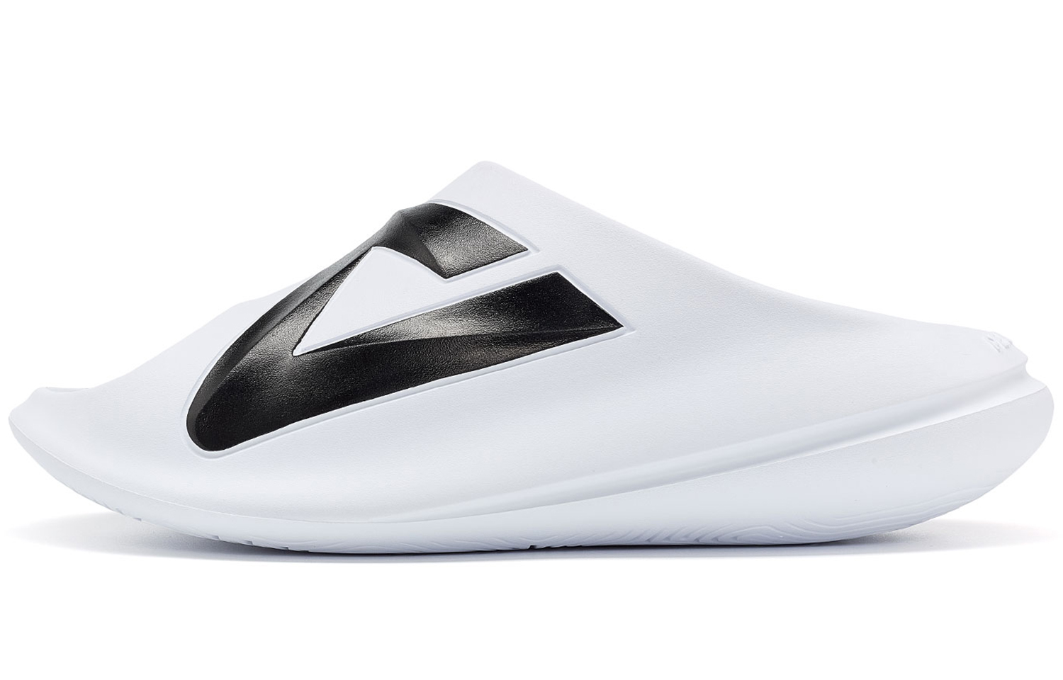 Peak Taichi Slides First Class White/Black Casual Slip-Ons ET31797L White and Black Watch