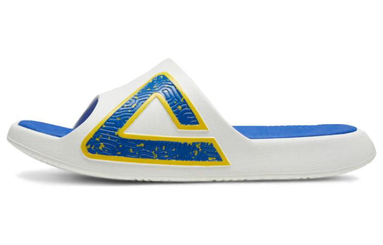 Peak Taichi Slides National Series White Orange Slip-Resistant Sport Slippers ET33147L Mixed Color