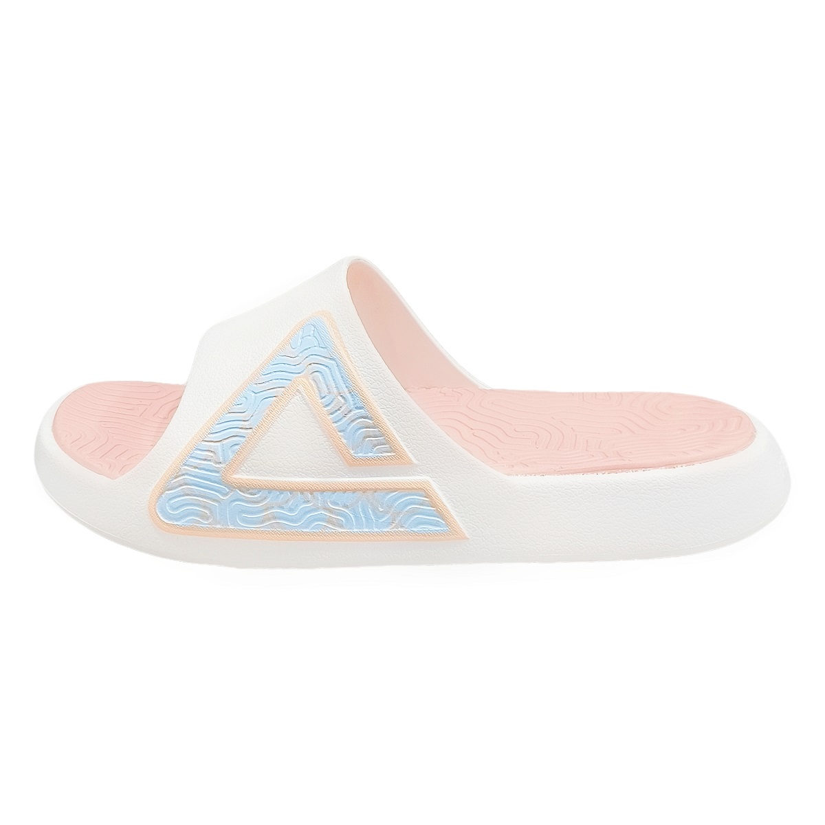 Peak Taichi Slides Space Portal White Pink - Stylish, Comfy, Slip-resistant. ET42277L Ultra-Light White/Pink.