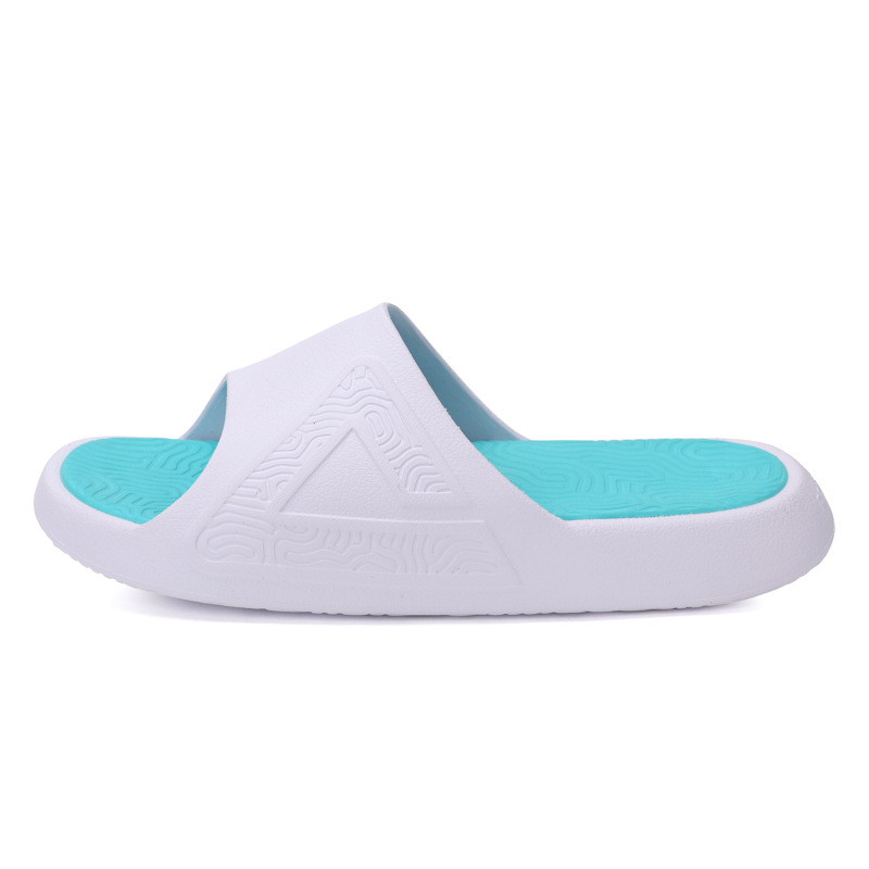 Peak Taichi Slides White Fantasy Green - Anti-slip, Durable, Stylish Sandals DL420227 White/Dream Green