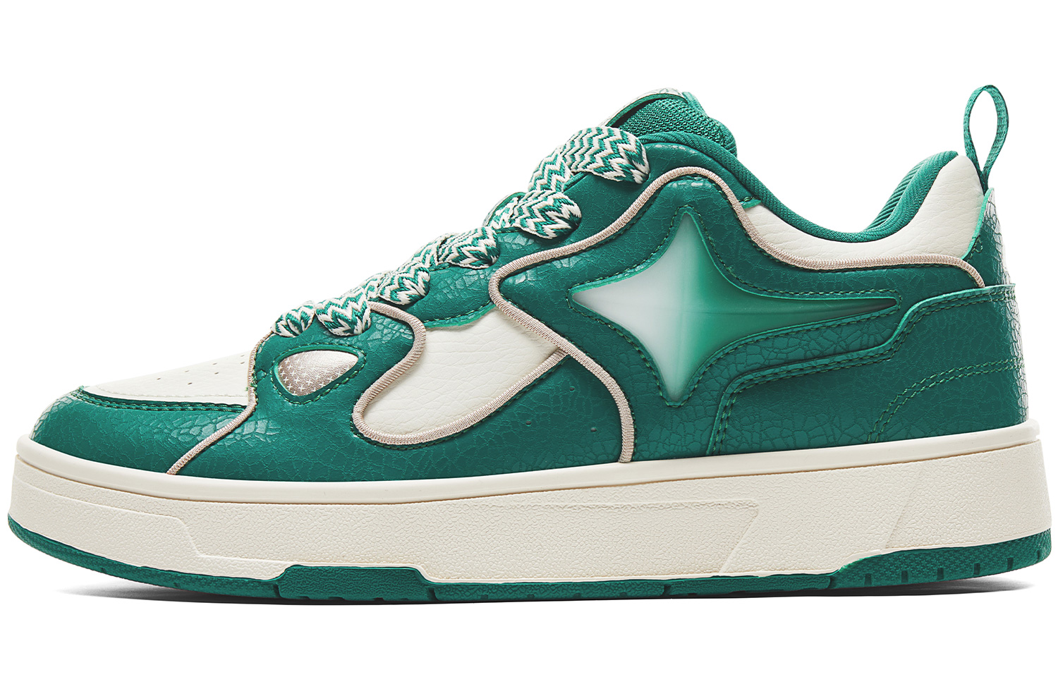 Peak TAICHI Streetwear Sneakers Low-Top Retro Shoes - Peaceful Green. DB440047 Heiwa Green