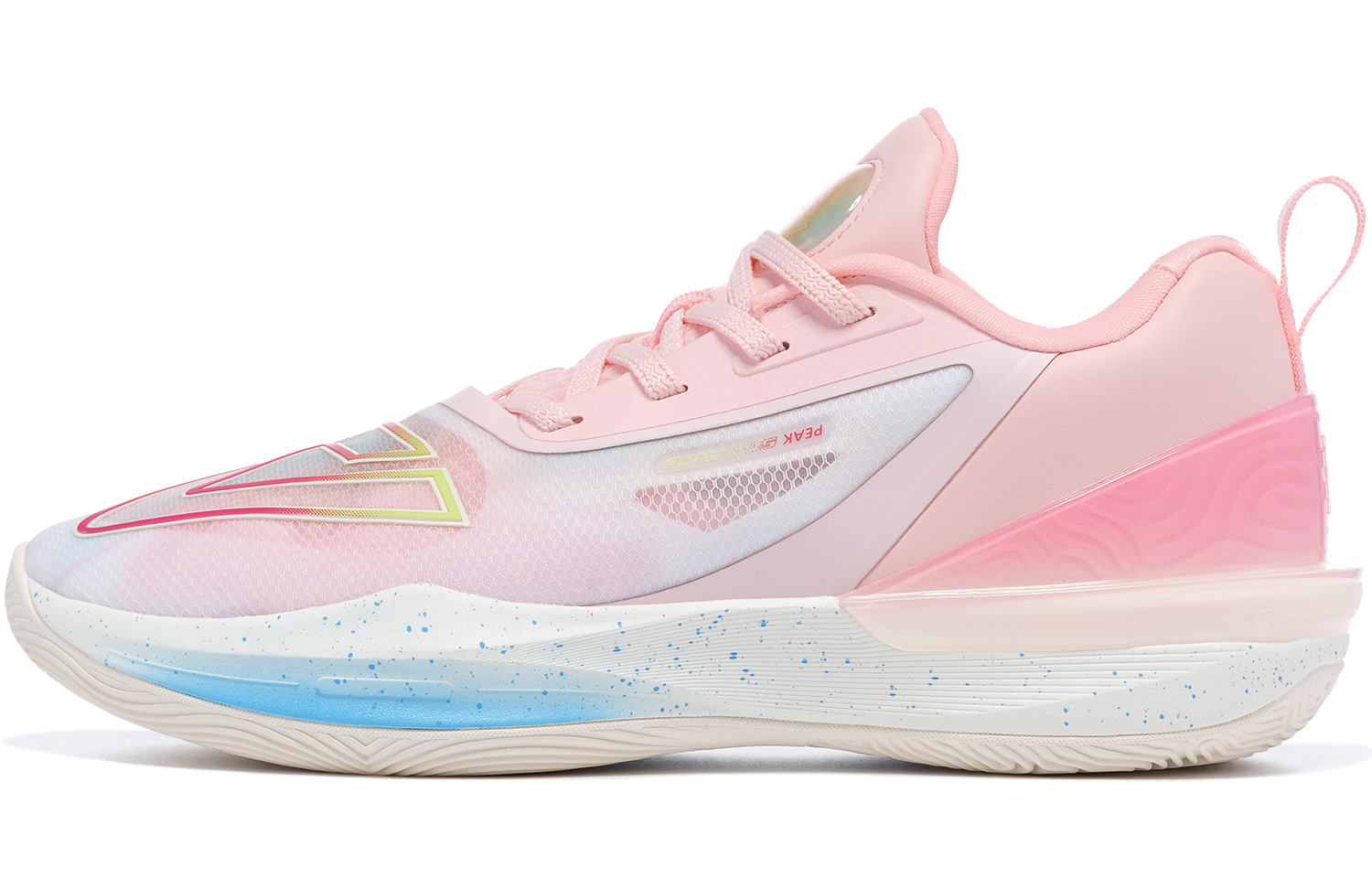 Peak Taichi Triangle 3.0 Low Basketball Shoes Sakura Colorway for Men. ET41107A Pollen