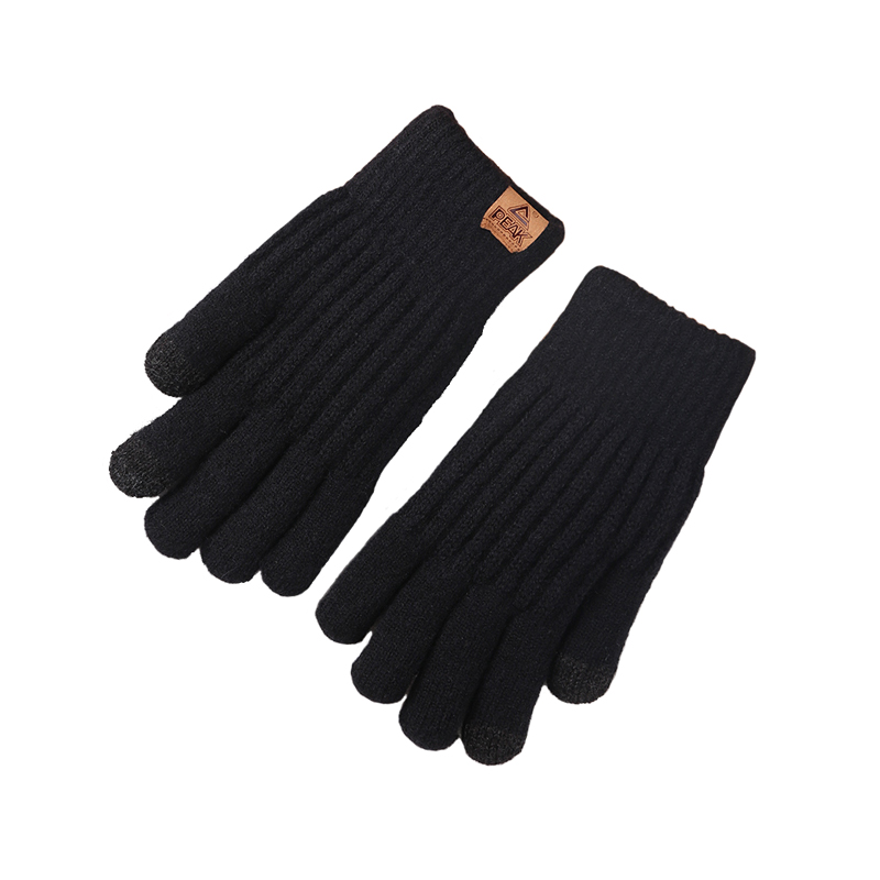 Peak Touchscreen Thermal Knit Acrylic Gloves Unisex Couple Style for Sports & Cycling YH23410