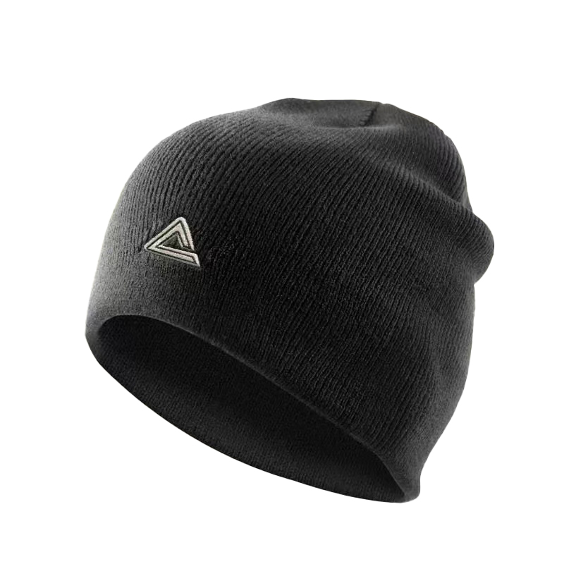 PEAK Triangular Knit Logo Beanie - Unisex Casual Style, Couples' Edition YH01336-1