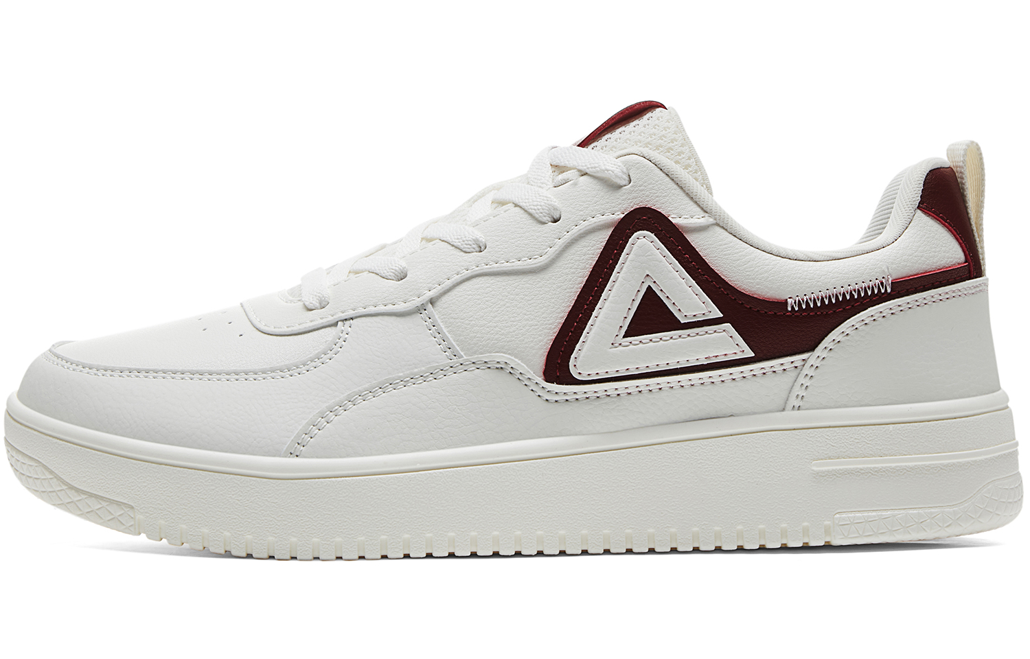 PEAK Urban Lifestyle Lightweight Breathable Low-Top Sneakers Rumba Red DB330347 Off-White/Lumba Red