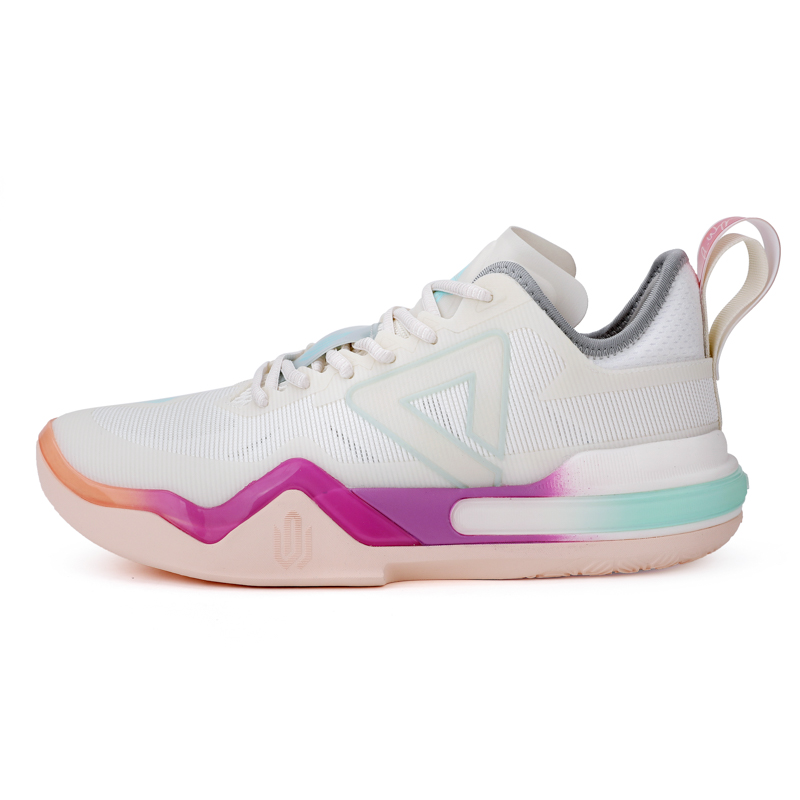 PEAK Wiggins AW1 One-Piece Taichi Low Basketball Shoes Beige DA340341 Beige Color
