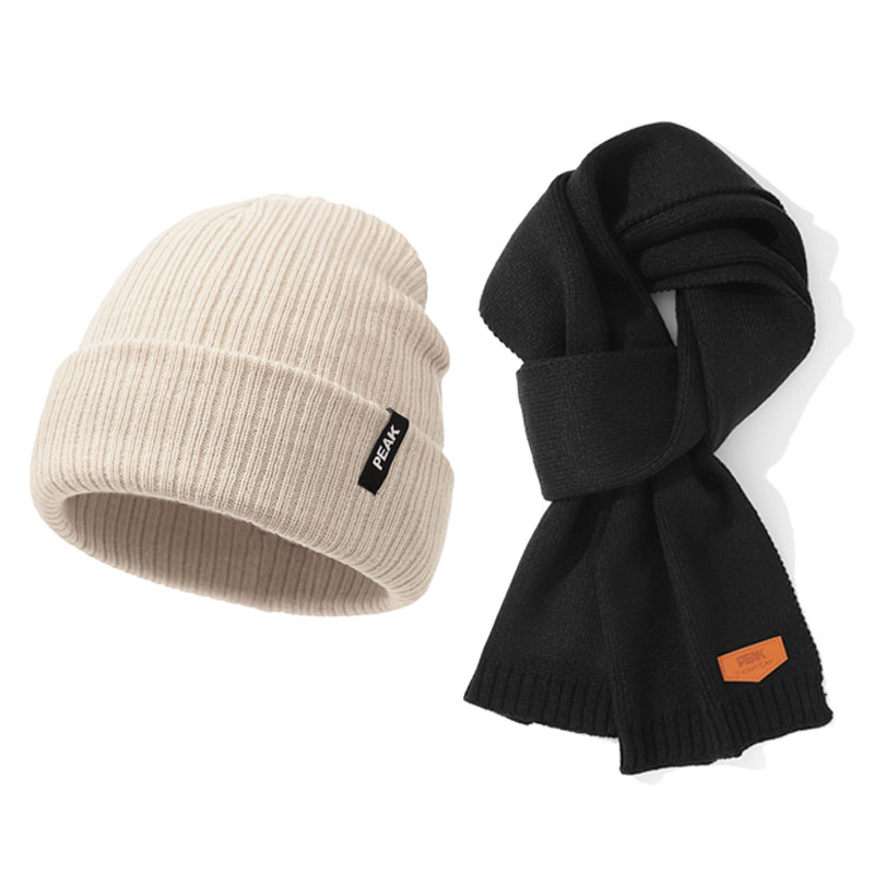 Peak Winter Scarf & Gloves Set - Unisex Acrylic Knit Hat, Windproof & Warm, Multi-Color YH72401002000