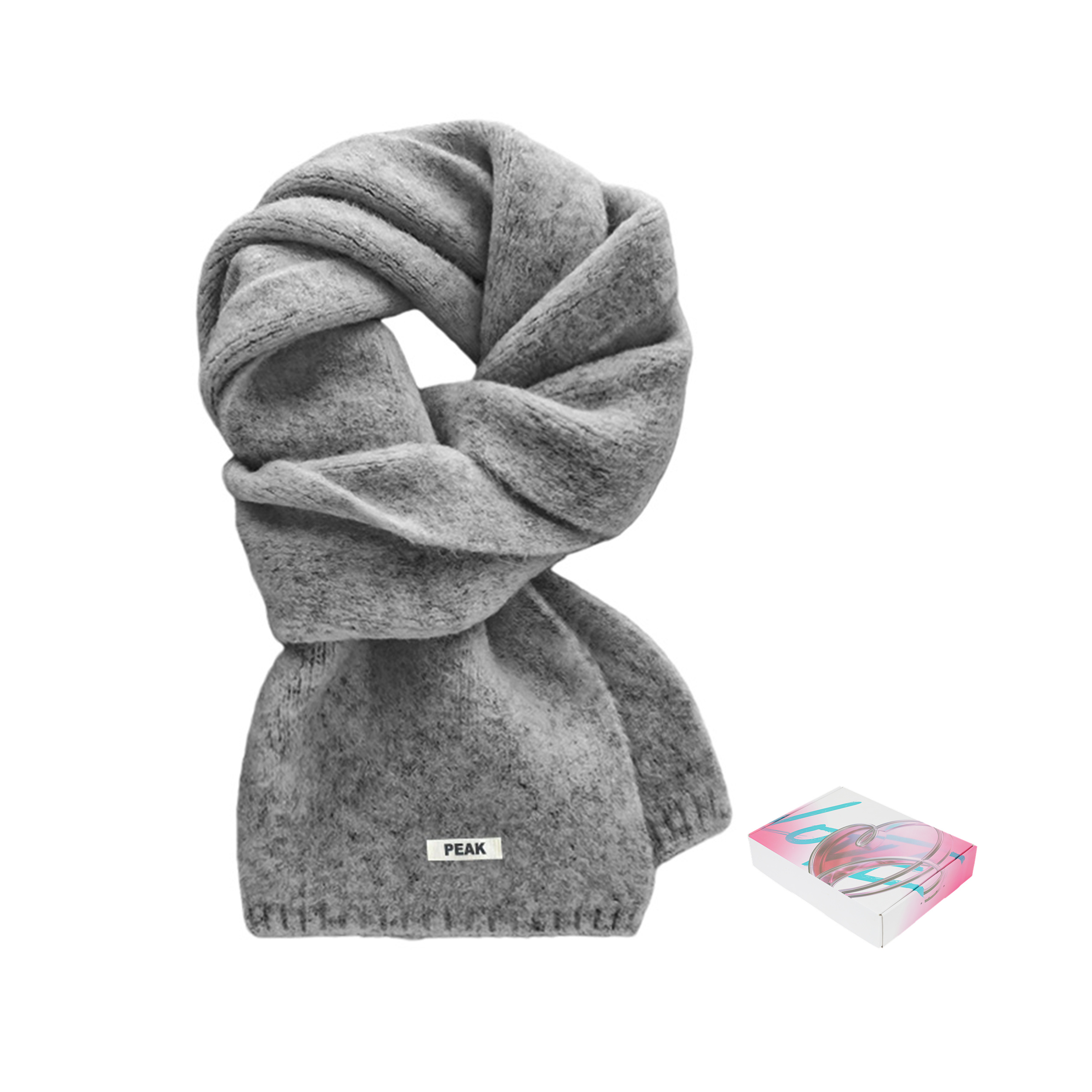 Peak Winter Warm Wool Knit Scarf Unisex Soft Cozy Fashion Accessory PKWJYK39