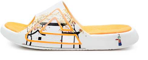 PEAK x Wuyuan Huangling Taichi 1.0 Slide Sandals White/Yellow/Orange Flight DL410417 PEAK x Wuyuan Huangling Taichi 1.0 Slide Sandals White/Yellow/Orange Flight DL410417