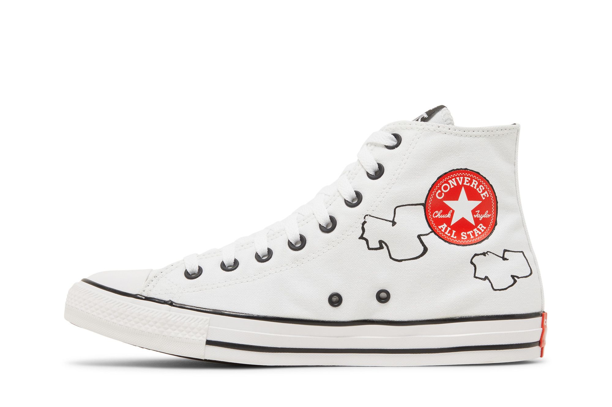Shop Peanuts x Converse Chuck Taylor All Star High 'Snoopy and Woodstock' A01872F