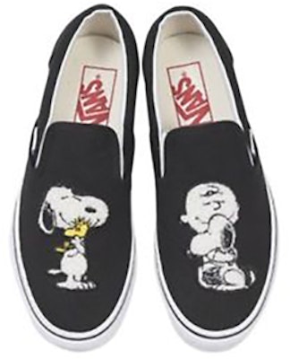 Peanuts x Vans Classic Slip On 'Hitam' VN0A38F7QTZ Lookbook Peanuts x Vans Classic Slip On 'Hitam' VN0A38F7QTZ
