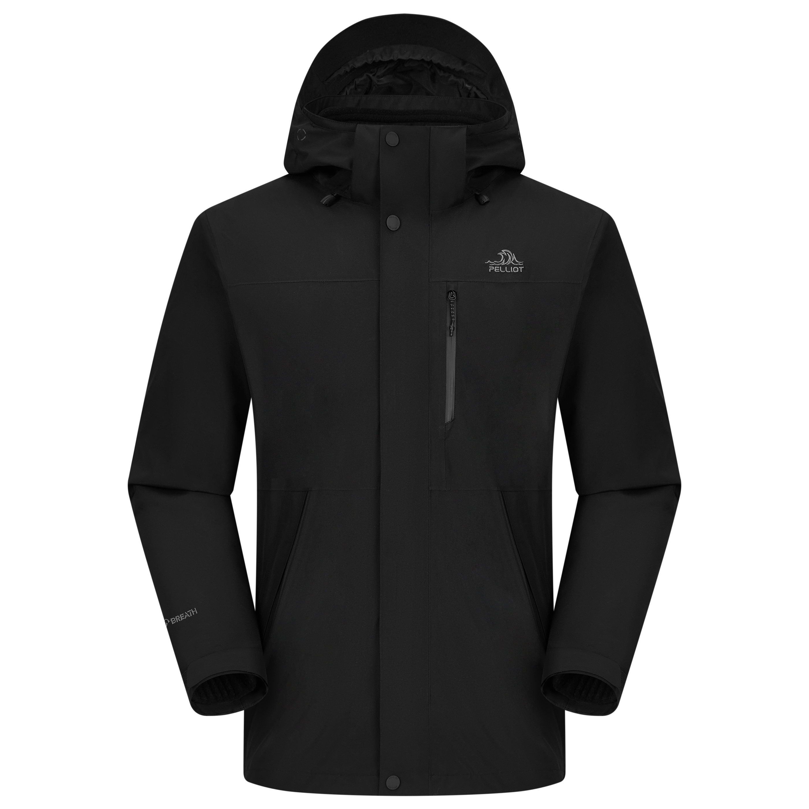 PELLIOT 3-in-1  Outdoor Jacket Windproof Waterproof Fleece Warm Coat 115301054