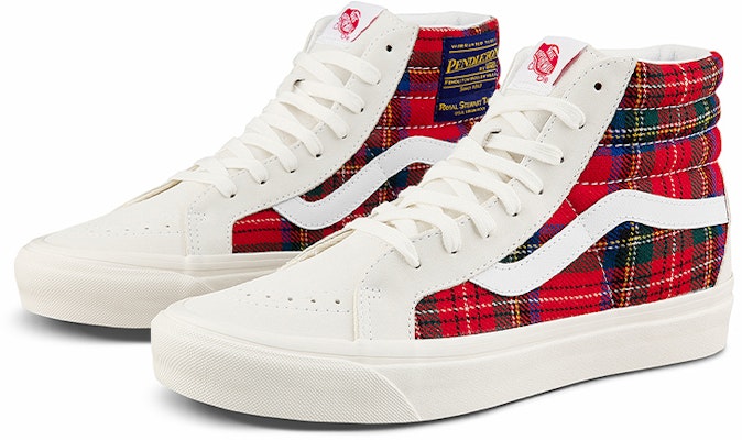 Pendleton x Vans SK8 HI 38 聯名休閒 高筒 滑板鞋 男女款 紅白 Order Pendleton x Vans SK8 HI 38 聯名休閒 高筒 滑板鞋 男女款 紅白