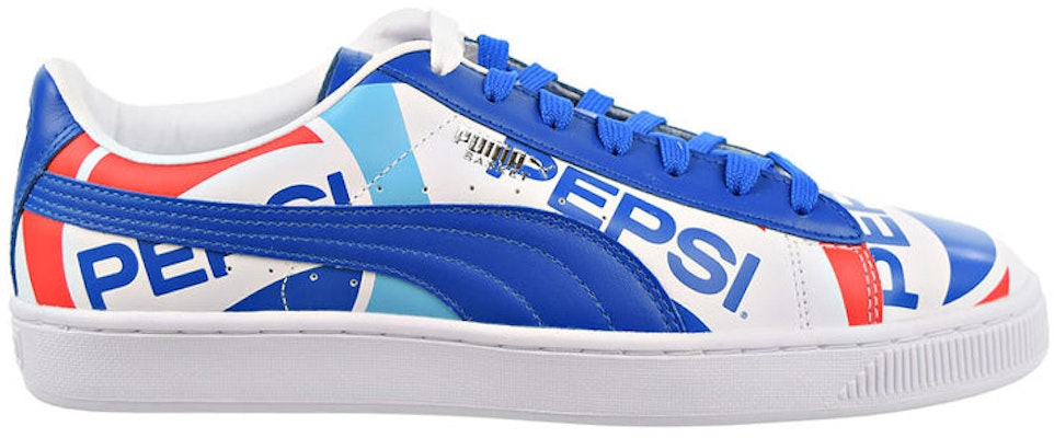 Sepatu Kasual Puma Pepsi x Basket Low 'Putih Biru Merah' 'Ringan Seimbang' 368345-01 Order Sepatu Kasual Puma Pepsi x Basket Low 'Putih Biru Merah' 'Ringan Seimbang' 368345-01