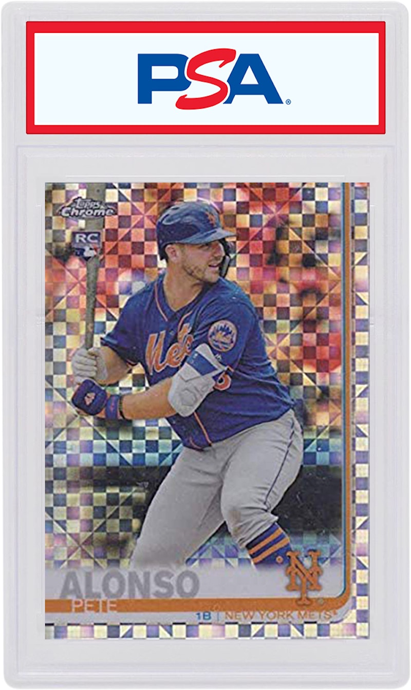 Buy Pete Alonso 2019 Topps Chrome Rookie X-Fractor #204 Kad Novis