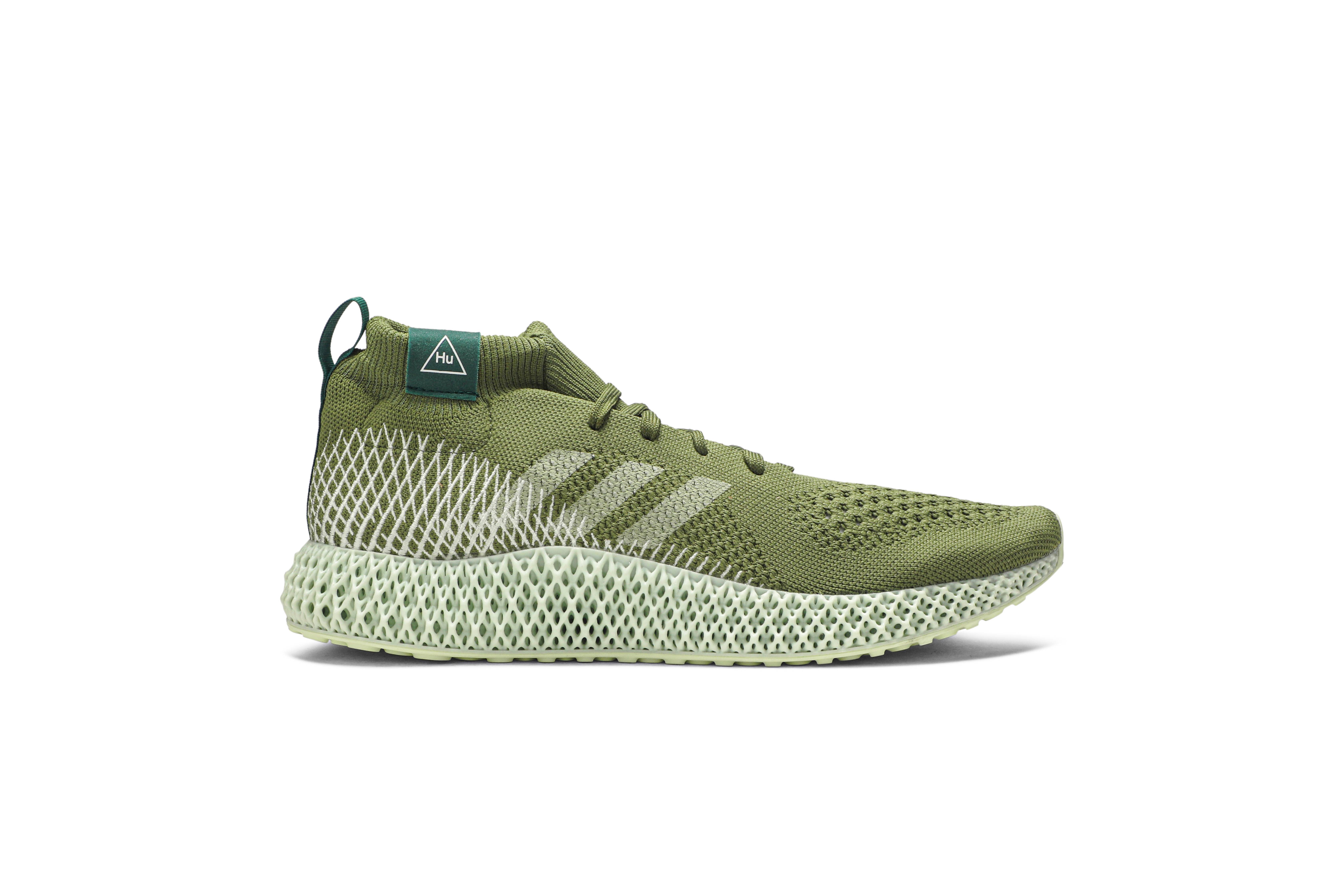 Pharrell Williams x adidas 4D Runner 'Olive' FV6334