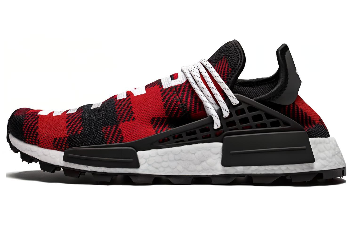 Pharrell Williams x Billionaire Boys Club x adidas NMD Human Race Trail 'Red Plaid' (Family & Friends) EF7389