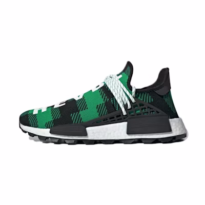 Pharrell Williams BBC adidas NMD Human Race Trail 'Green Plaid'